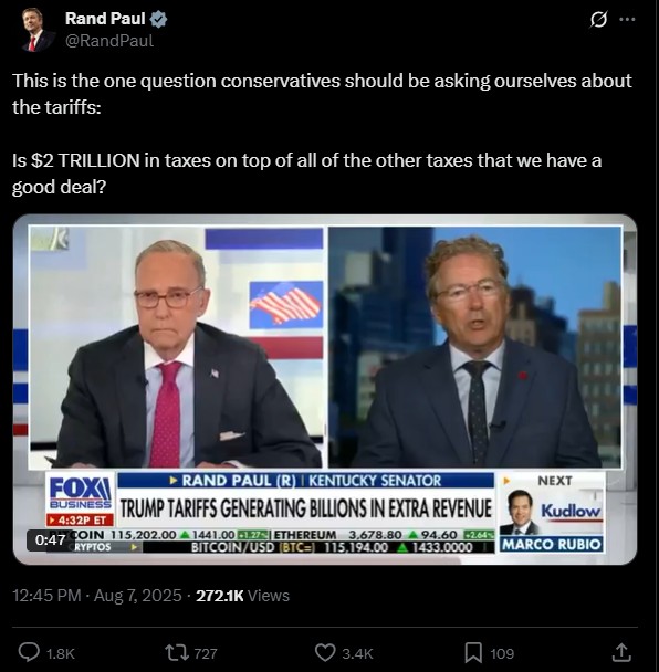 Rand Paul on Tariffs